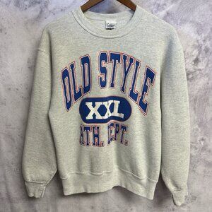 Vintage 90s Old Style Ath Dept Sweatshirt Mens M Gray Crew Neck Gopher Sport